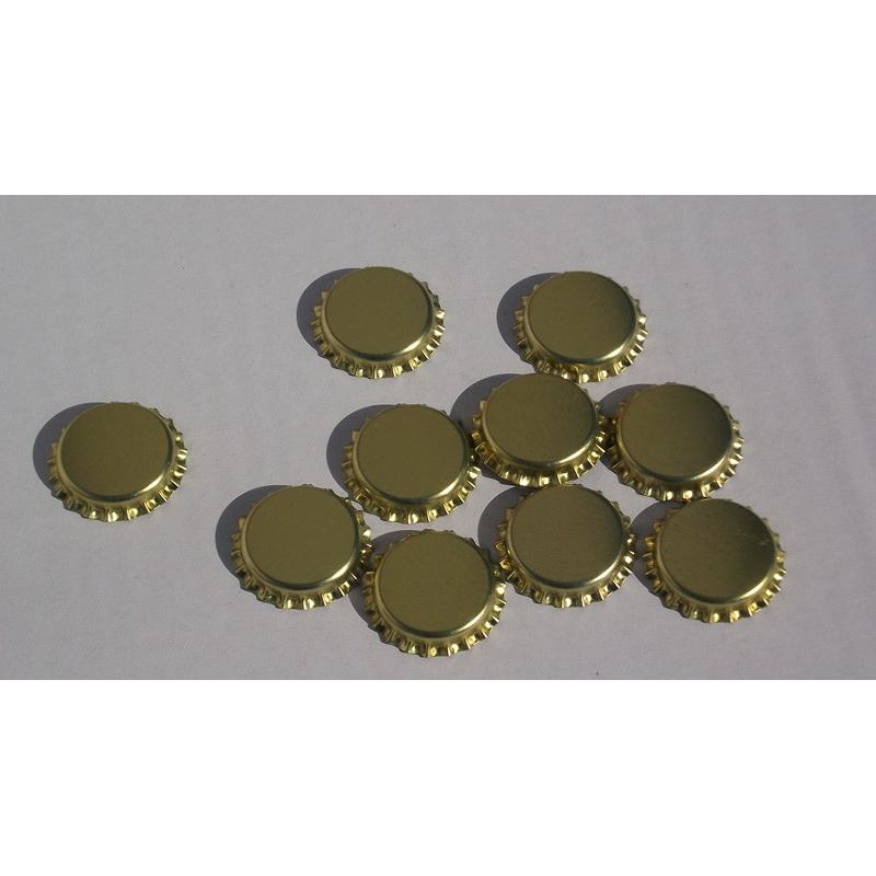 Tapón corona "oro brillante", diám.26 mm (100 pz)