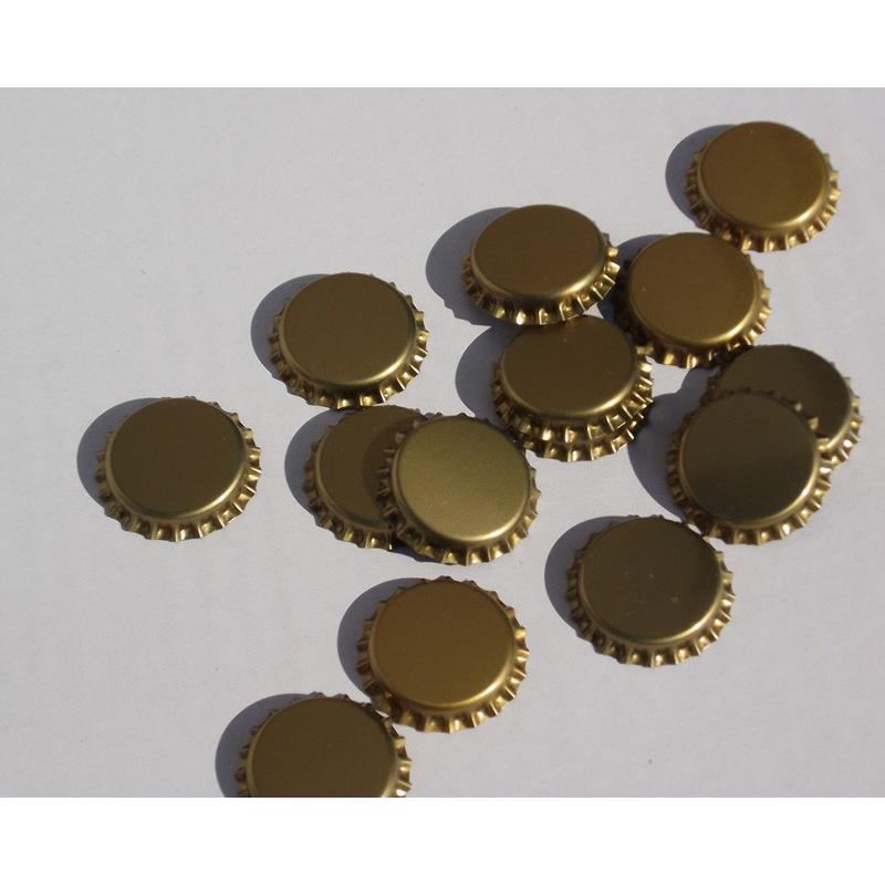 Tapón corona 26 diam.gold mate (100 uds)