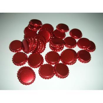 Tapón corona 26 diam.red metallic (100 pz)