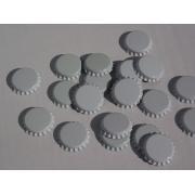 Tapón corona blancas, diám 26 mm,  (100 pz)