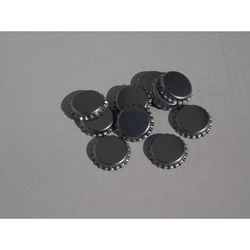 Tapón corona 26 mm "Plata" 100 uds.