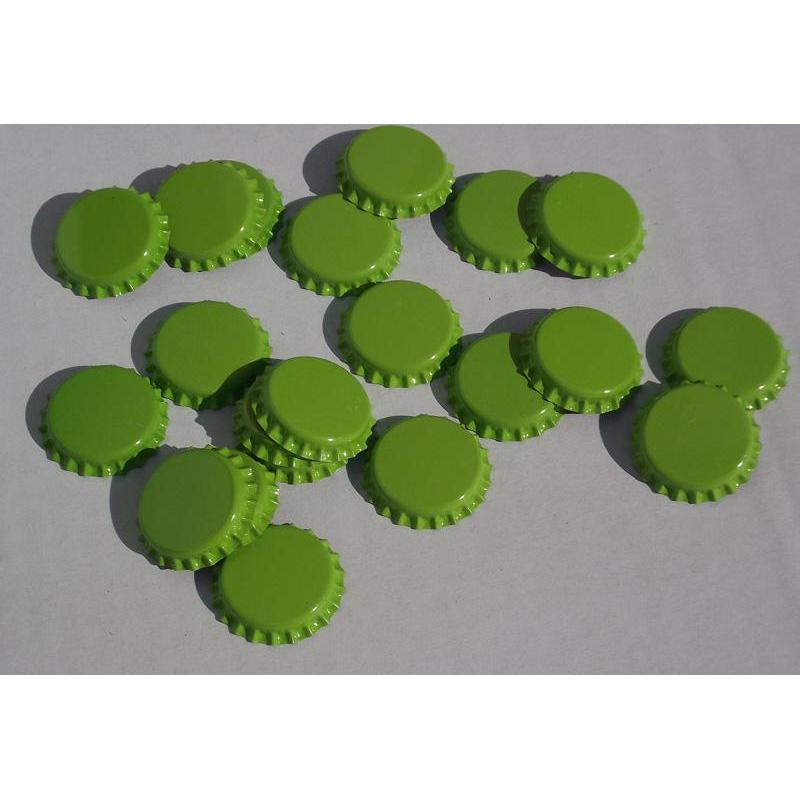 Tapón corona 26 mm verde pistacho 100 uds