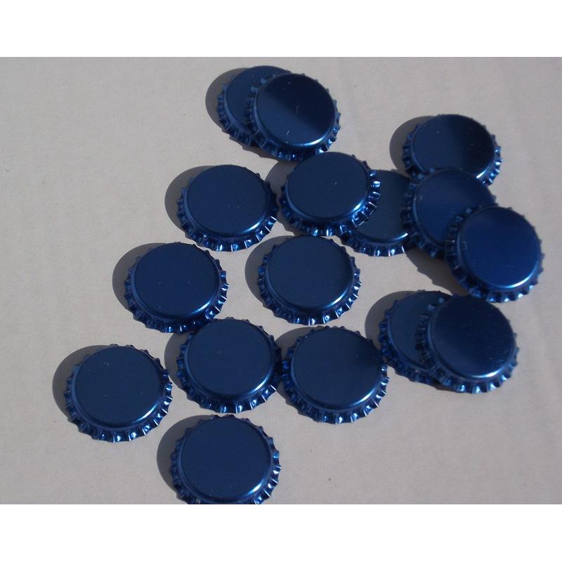 Tapón corona 26 diam.blue met (100 pz)