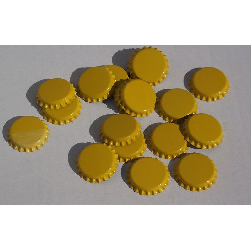 Tapón corona 26 diam.yellow (100 pz)