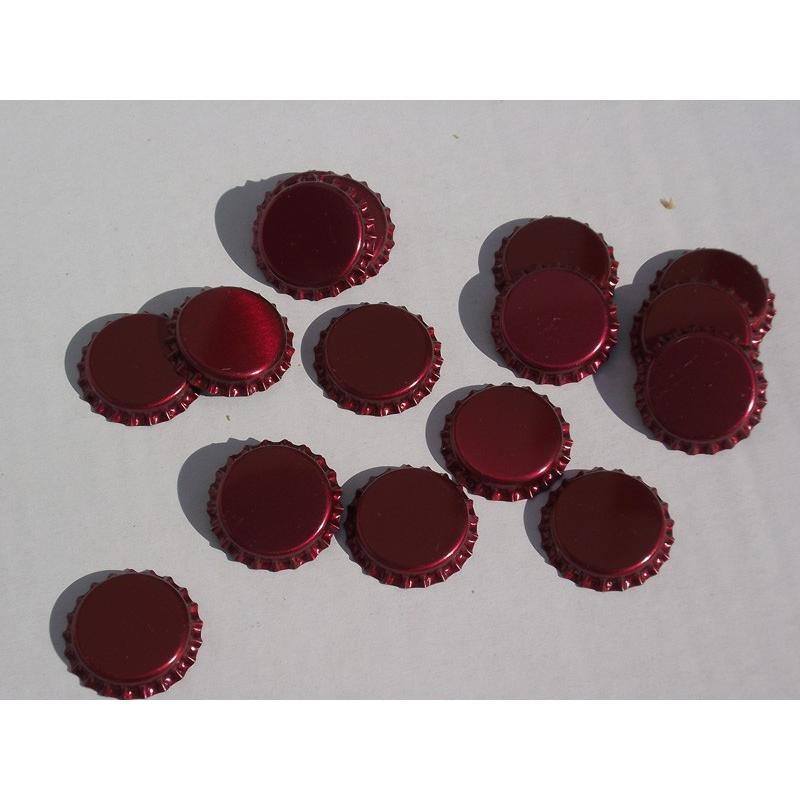 Tapón corona 26 diam.red burdeos (100 pz)