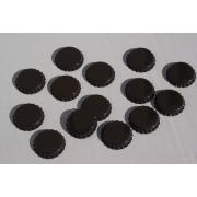 Tapón corona 26 diam.black (100 pz)