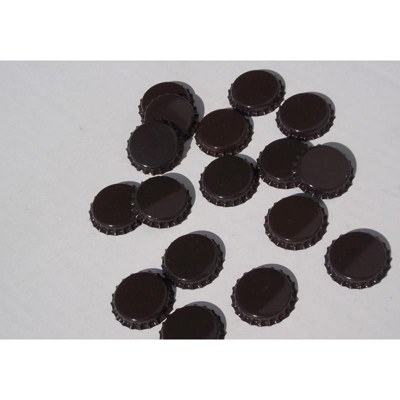 Tapón corona 26 diam.dark brown (100 pz)