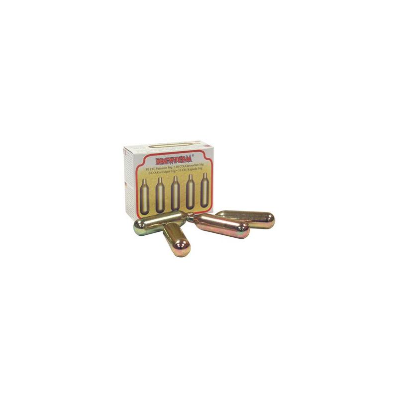 Recargas CO2 16gr. 10 pz.