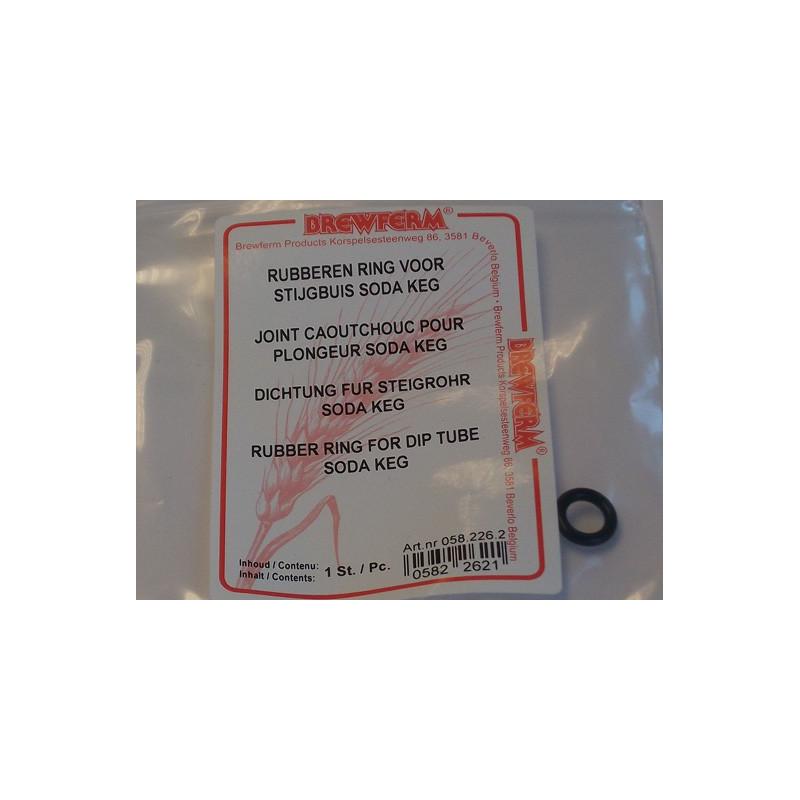 ring for dip tube for soda-keg