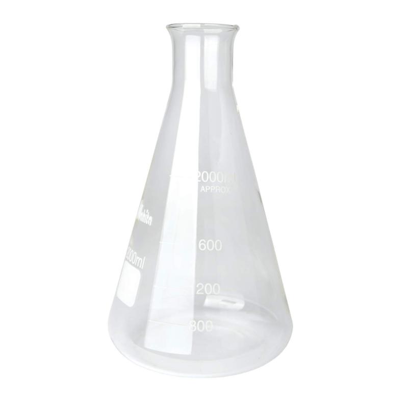 Erlenmeyer 2000 ml graduated heat-resistent