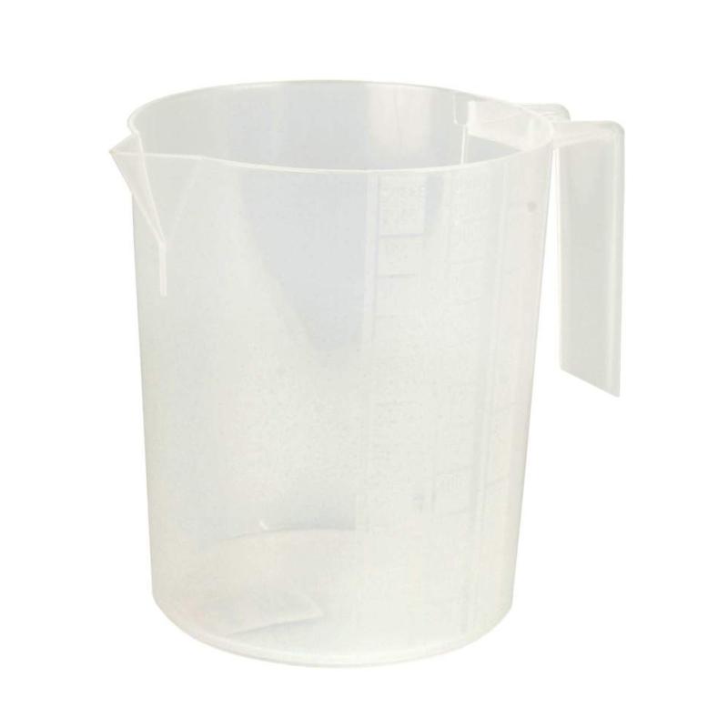 measuring jug PP graduated white plast 5 l.