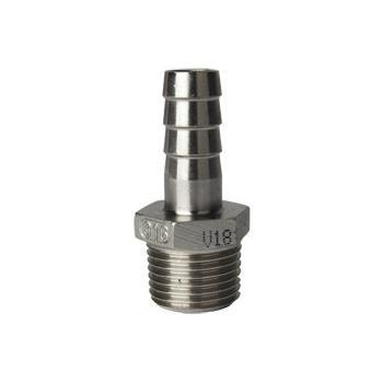 conector manguera SS 1" male/26 mm