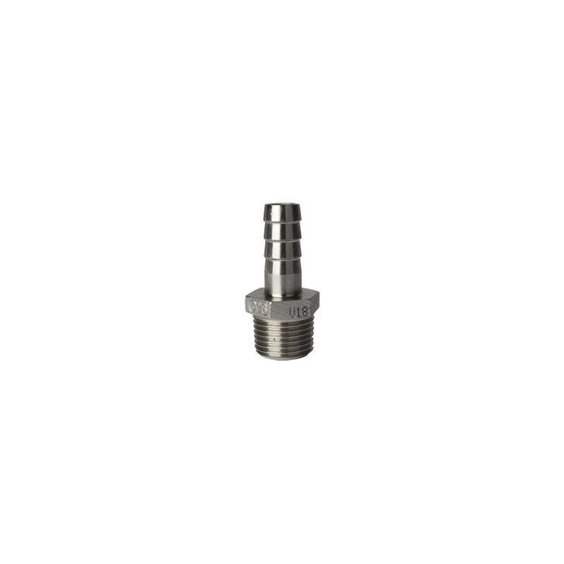 conector manguera SS 1/2" male/13 mm