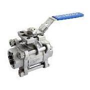 ball valve 3-piece SS 1/2" F/F straight